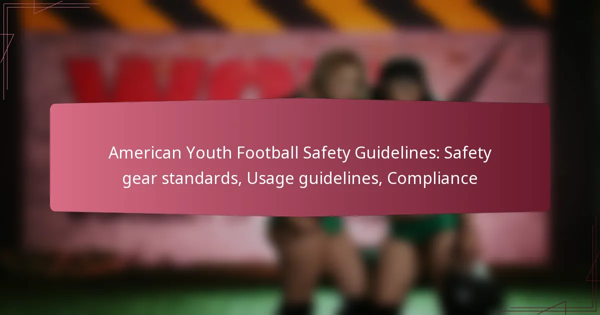 American Youth Football Safety Guidelines: Safety gear standards, Usage guidelines, Compliance